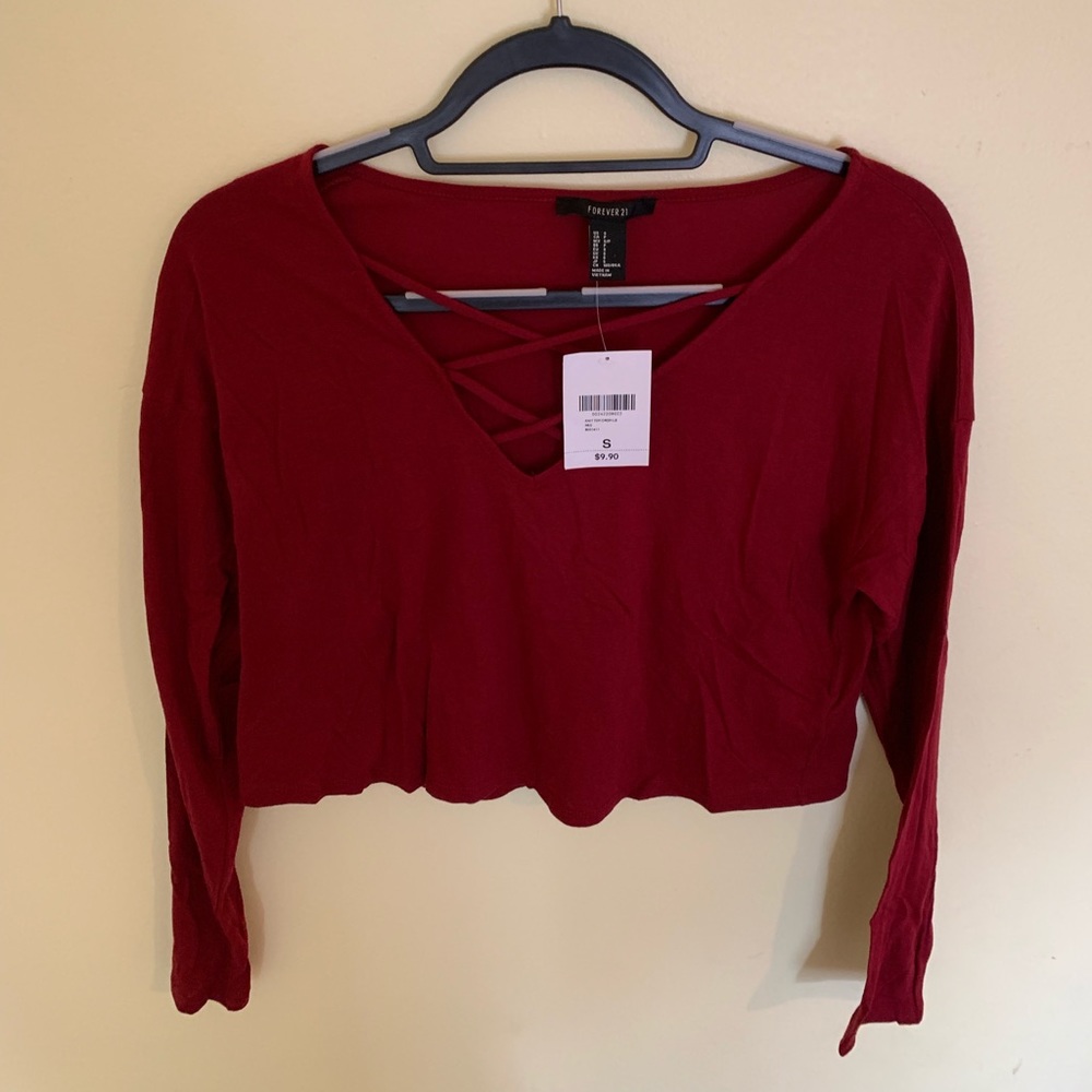 Forever 21 crop long sleeve (S)